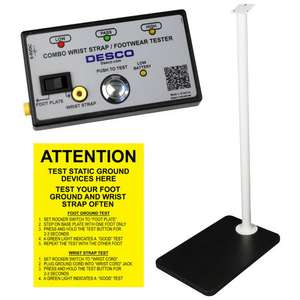 Combination Wrist Strap & Footwear Testers